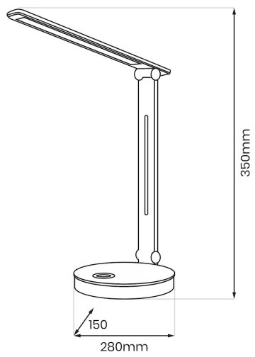 LED RGBW Lampada da tavolo BRUNO LED/5W/5V 3000/4500/6000K nero