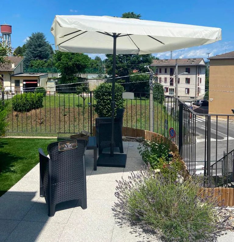 Ombrellone Rettangolare da Giardino 2x3 m Palo Ø48 mm Struttura in Acciaio Esterno Écru...
