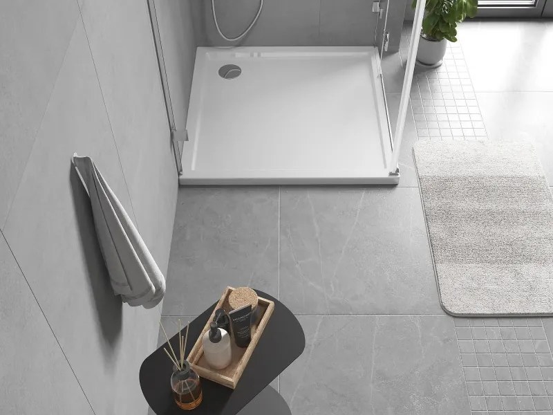 Mexen Flow piatto doccia quadrato slim 95 x 95 cm, bianco lucido - 46S109595