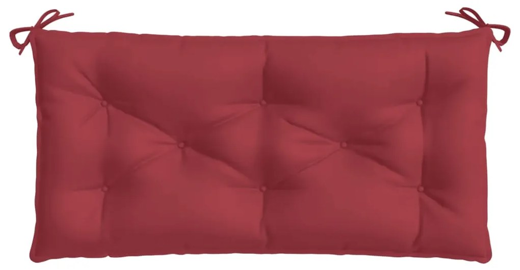 Cuscino per Panca Rosso Vino 100x50x7 cm in Tessuto Oxford