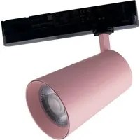 Faro LED KONE rosa con adattatore trifase 24W 2400 Lumen 4000K (luce naturale)