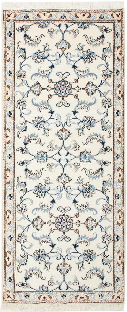 Nain Tappeto 200x80 Beige (Iran) Annodato A Mano