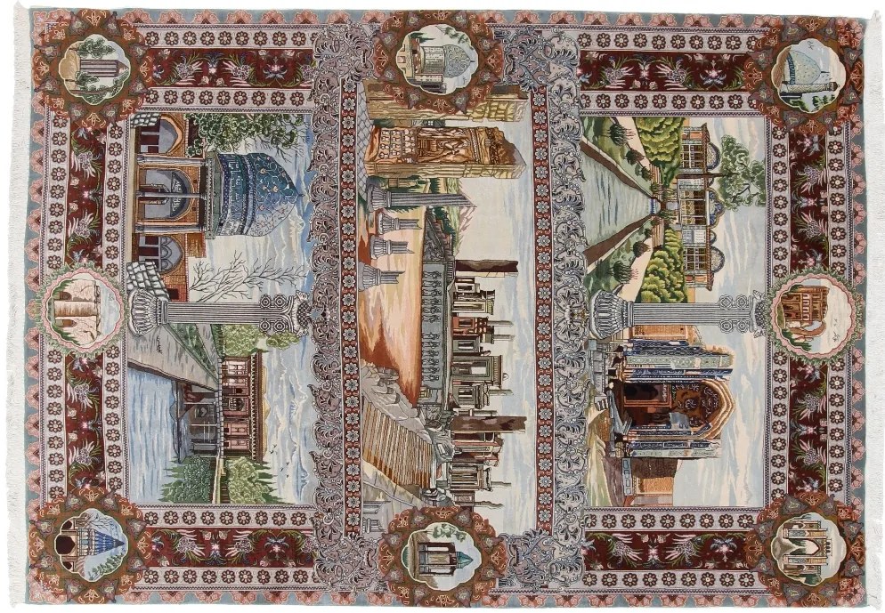 Tabriz Tappeto 200x280 (Iran) Annodato A Mano