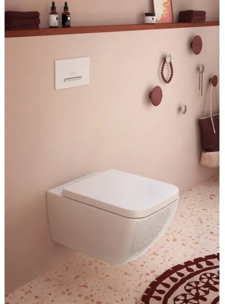 Villeroy & Boch 92216168 - Pulsante di scarico VICONNECT bianco/cromo lucido