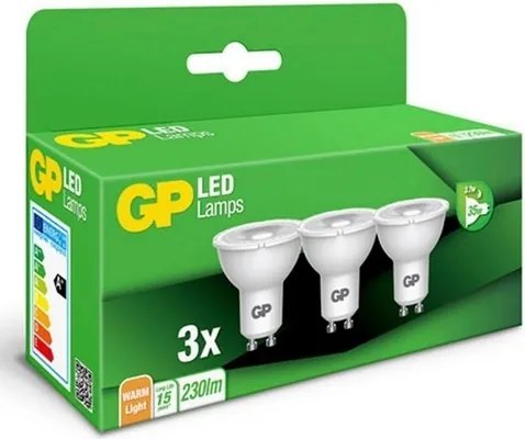 SET 3x Lampadina LED GU10/3,1W/230V 2700K - GP