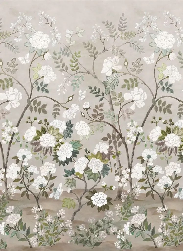 Designers Guild Carta da parati panoramica Fleur Orientale - Pale Birch