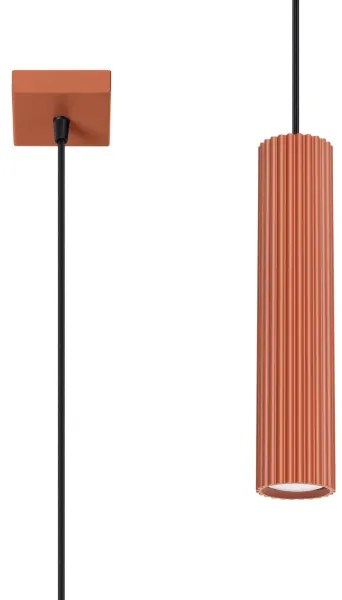 Sollux SL.1630 - Lampadario a sospensione con filo KARBON 1xGU10/10W/230V rosso