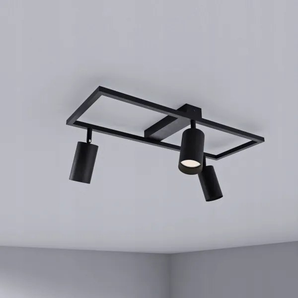 Faretto 3xGU10/30W/230V nero