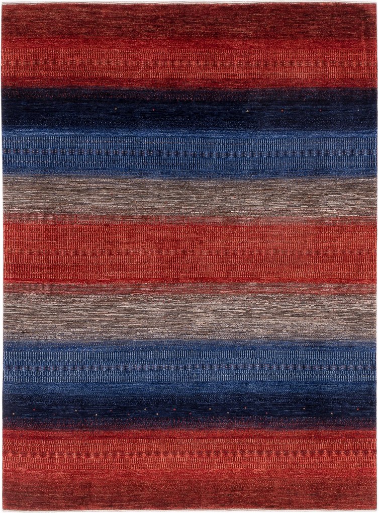 Loribaft Tappeto 170x230 Rosso (Iran) Annodato A Mano