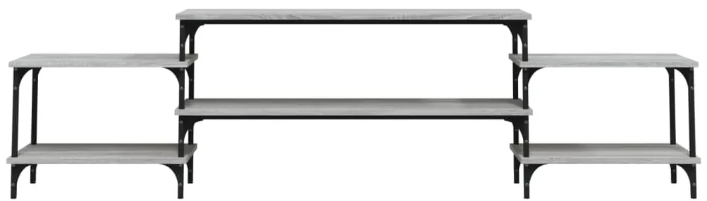 Mobile porta tv grigio sonoma 197x35x52 cm in legno multistrato
