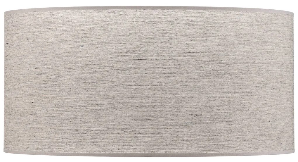 Paralume Roller, grigio, Ø 50 cm, altezza 24 cm Roller Duolla, Alluminio / Grigio / Zincato, Tessuto / Stoffa / Seta