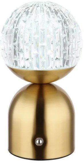 Globo 21007M-Lampada da tavolo LED dimmerabile con funzione Touch JULSY LED/2,5W/3,7V 2700/4000/6500K ottone