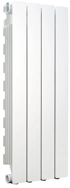 Radiatore acqua calda PRODIGE MODERN in alluminio 1 colonna, 4 elementi, interasse 800 mm, bianco