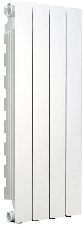 Radiatore acqua calda PRODIGE MODERN in alluminio, 4 elementi, interasse 800 mm, bianco