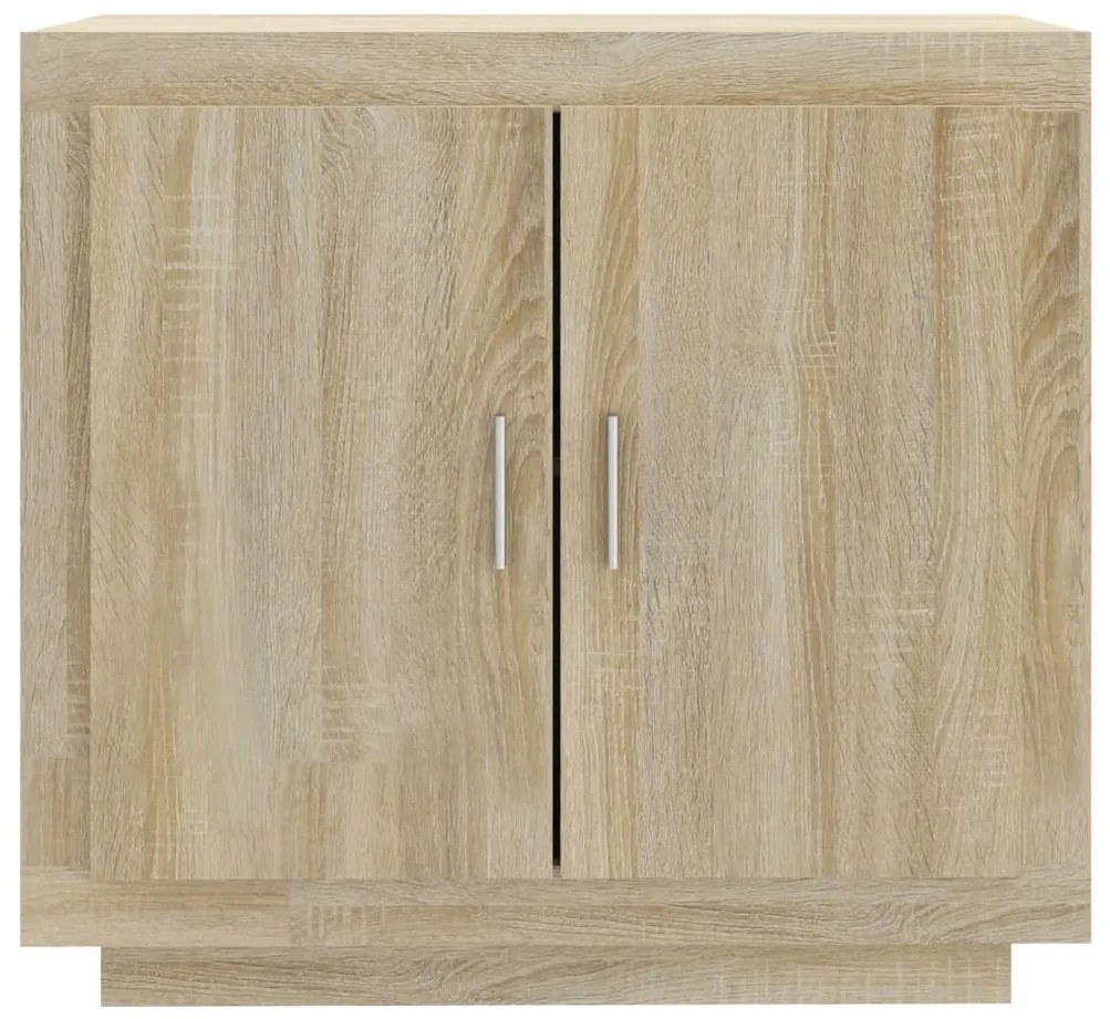 Credenza rovere sonoma 80x40x75 cm in legno compensato