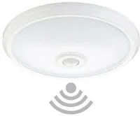 PLAFONIERA LED SOFFITTO ROTONDA 15W LUCE FREDDA SENSORE MOVIMENTO INFRAROSSI 174