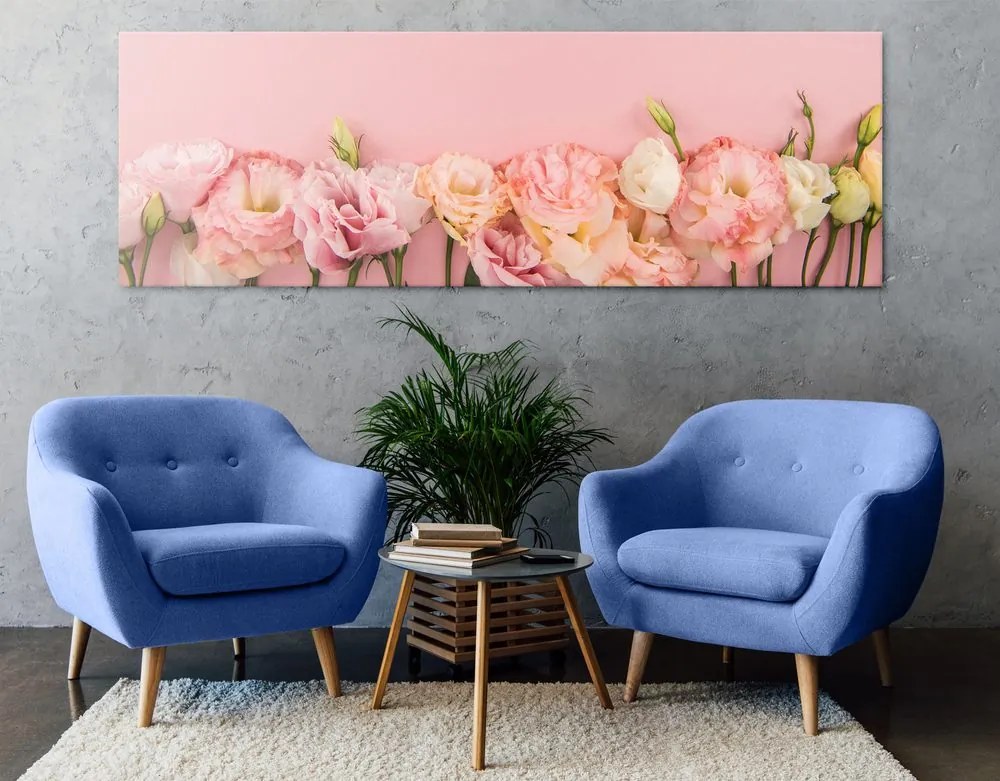 Stampa su tela – Fiori fioriti pastello