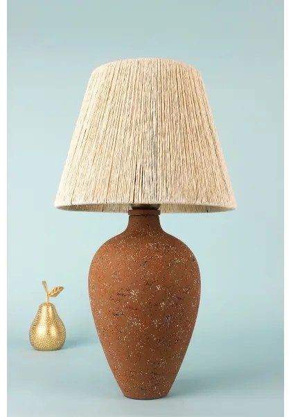 Lampada da tavolo 1xE27/40W/230V marrone/color crema