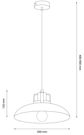 Brilagi - Lampadario a sospensione con filo FLAMENGO 1xE27/60W/230V beige