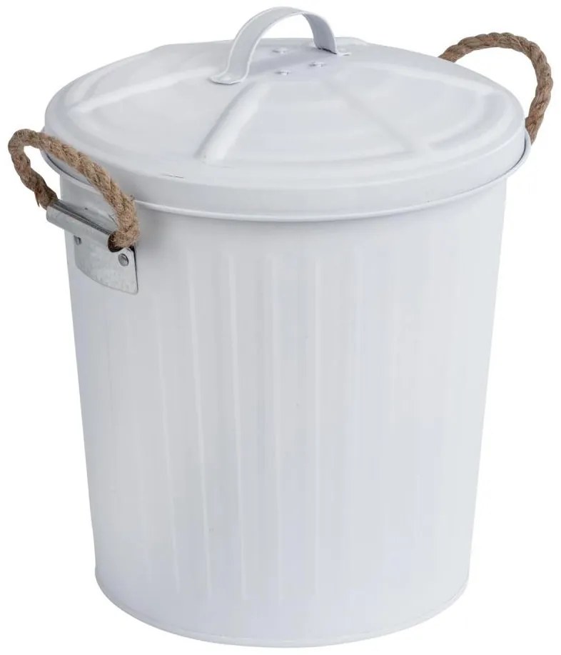 WENKO 23703100 - Cestino GARA 24x28,5 cm bianco