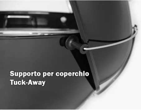 Master Touch E-5750 Weber Barbecue A Carbone 57 Cm Con Coperchio E Termometro Nero