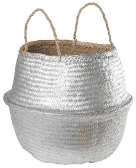 Cesta Kahs Mah Ø45 x 40 cm & Argento - Sklum