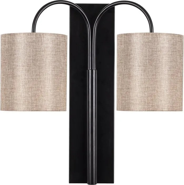 Lampada da parete in metallo nero Opviq luci Aristo - Opviq lights