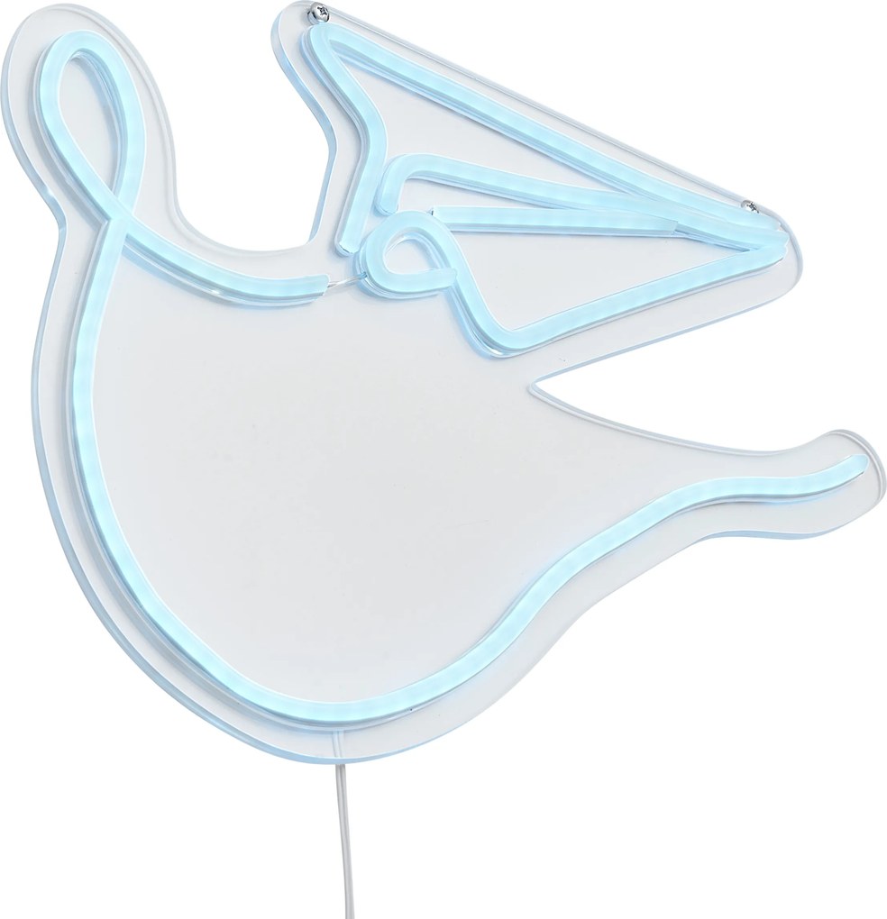 Lampada da parete al neon blu con LED - Aeroplanino