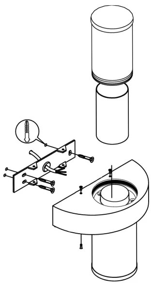 Eglo 94799 - Applique da esterno BEVERLY 1 2xLED/3,7W/230V IP44