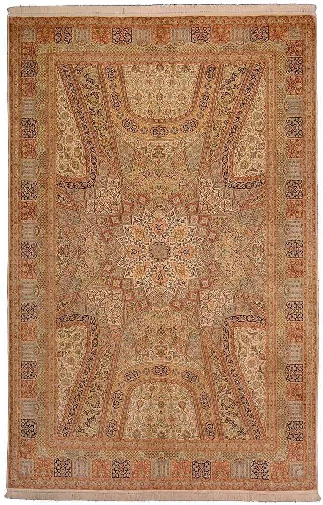 Cashmere Silk Tappeto orientale 180x290 Beige (Indian) Annodato A Mano