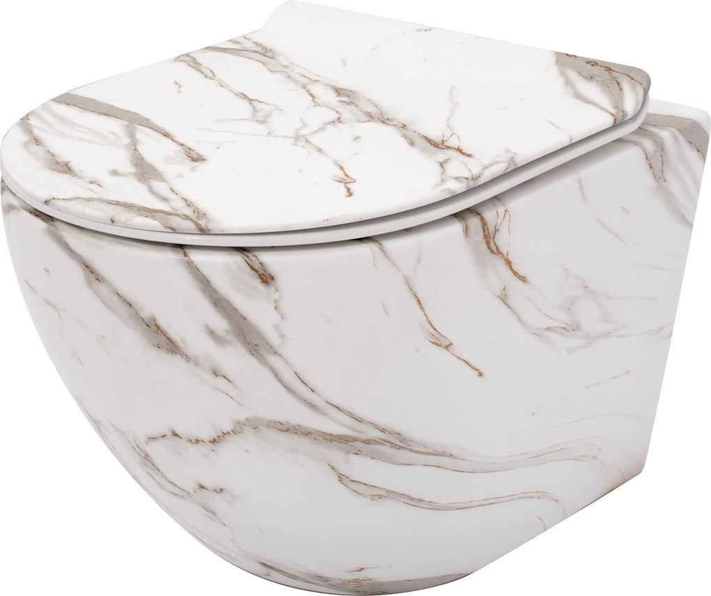 Vaso WC sospeso Rea Carlos Slim Lava Mat Mini