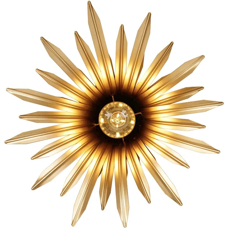 Plafoniera Art Déco oro - Wesley