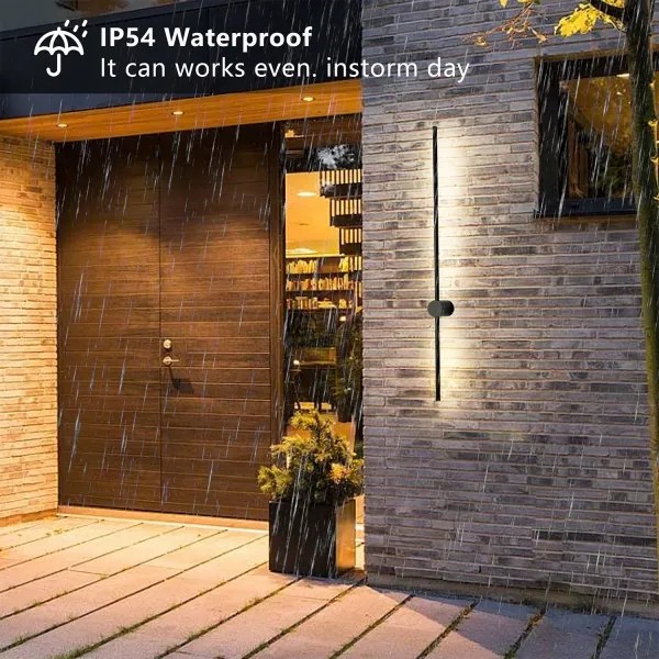 Brilagi - Lampada da parete per esterni AURA LED/20W/230V 3000K IP54 nero