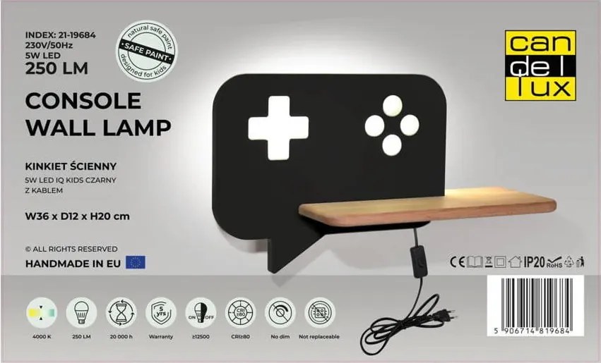 Apparecchio nero per bambini Console - Candellux Lighting