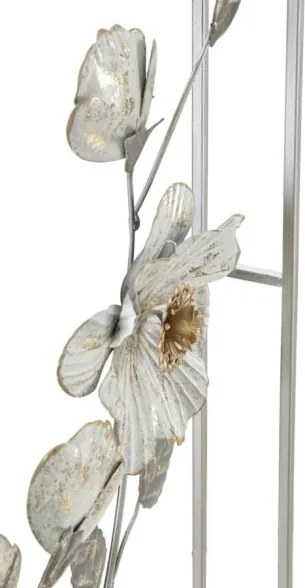 Pannello decorativo a fiori in ferro 50x5,5x90,5 cm Flix