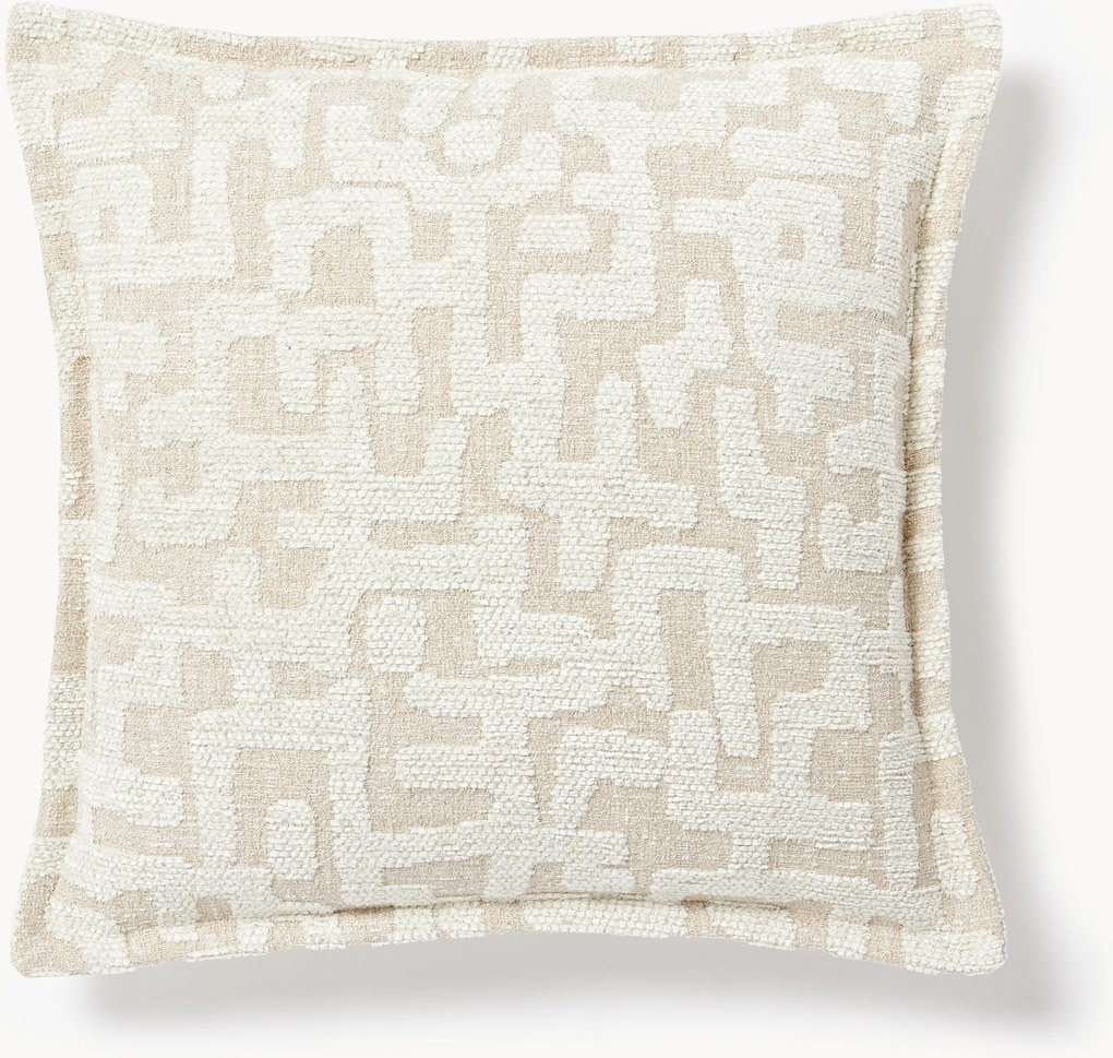 Cuscino in viscosa con motivo jacquard Contia