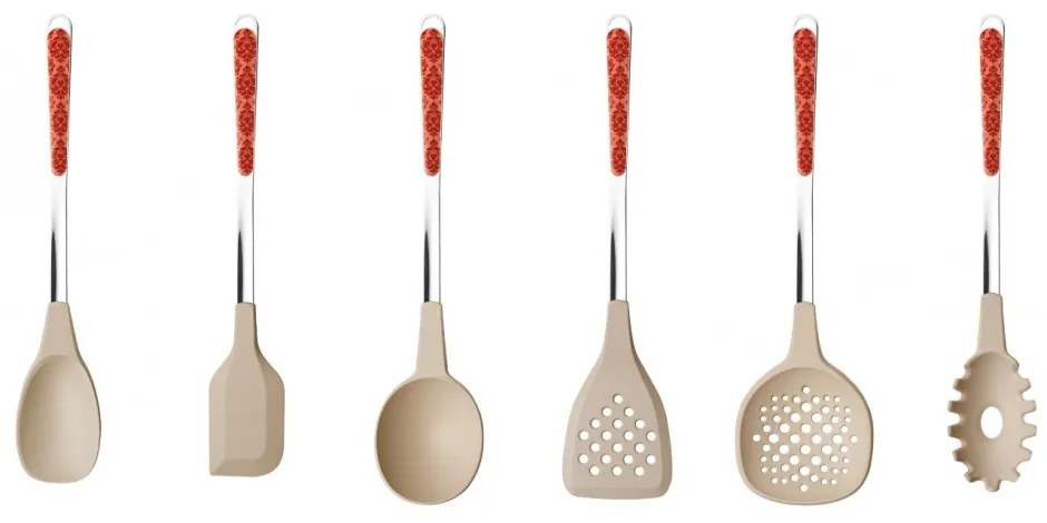 Set 6 Pezzi Utensili da Cucina Damascato - Neva Posateria