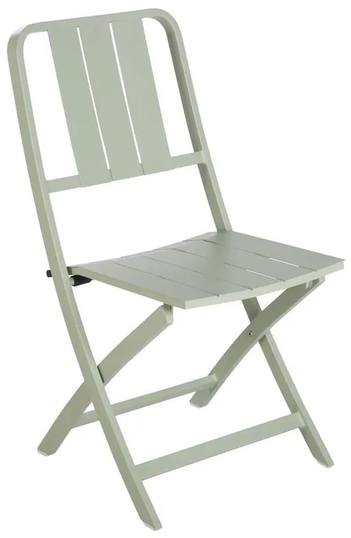 Sedia da giardino pieghevole Idaho NATERIAL, struttura e seduta in alluminio verde