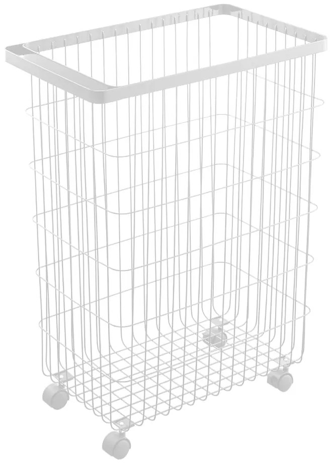 Cesto portabiancheria in metallo bianco 55 l Tower - YAMAZAKI