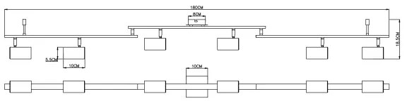 Globo 57910-6W - Faretto ROBBY 6xGU10/35W/230V bianco