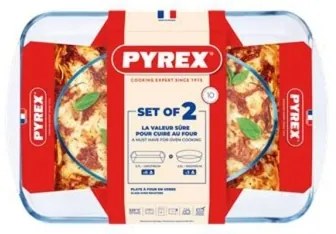 Set da 2 pirofile in vetro PYREX 3,7/2,2 l