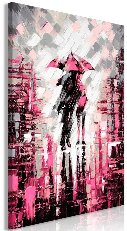 Quadro Lovers in Colour (1 Part) Vertical Pink  Colore Rosa, Dimensioni e Misure 40x60