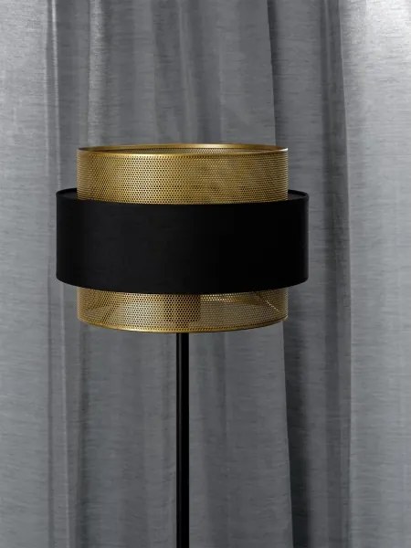 Osram - Lampada da terra DECOR HORNET 1xE27/10W/230V nero/oro