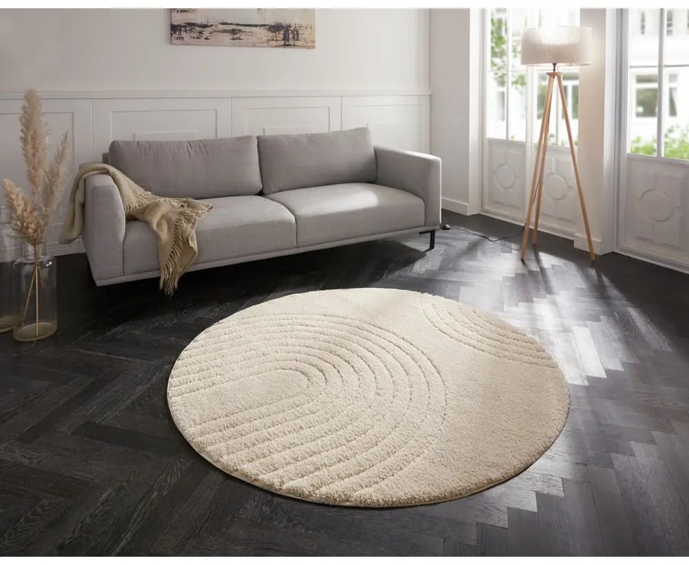 Tappeto bianco crema , ø 160 cm Norwalk Fergus - Mint Rugs