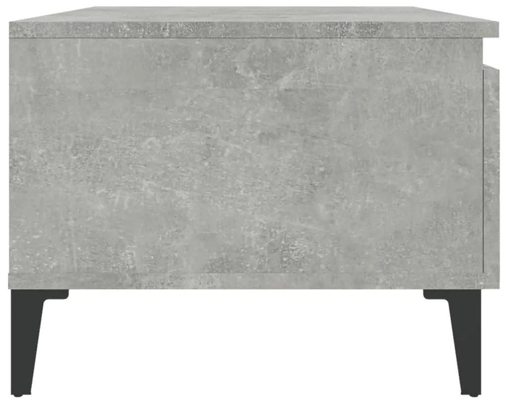 Tavolini 2pz Grigio Cemento 50x46x35 cm in Legno Multistrato