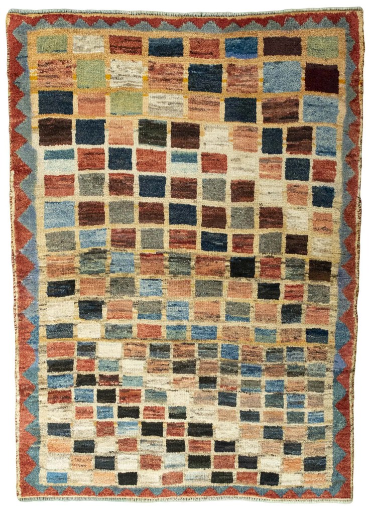 Gabbeh Tappeto 150 x 110 (Iran) Annodato A Mano