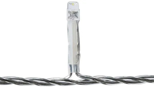 Nedis CLLC180C - Tenda LED Natale 180 LED/7 funzioni 10,9m IP44 bianco freddo