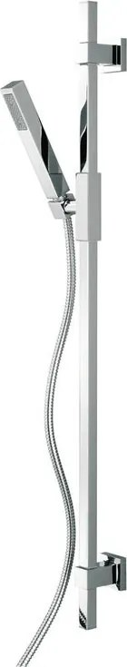 Doccetta con flessibile doccia e barra di scorrimento K.S.CM.90,CUBE,FLEX.DA.CM.150 CROMO BOX 1 getto