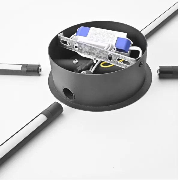 Brilagi - Applique a LED LUGO QUATTRO LED/16W/230V nero