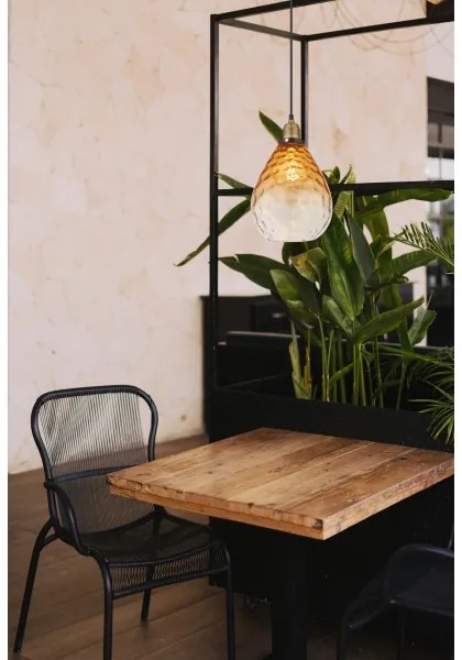 Globo 15786H - Lampadario a sospensione con filo SALVY 1xE27/60W/230V diametro 21 cm arancione